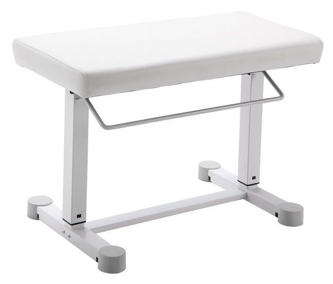 4016842830596 - K&M Uplift 14080 weiÃ Klavierbank mit Gasdruckfeder KunstlederHÃ¶he 450 - 610mm